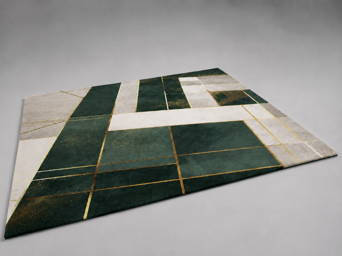 Übergroßer Geometrie-Flächenteppich