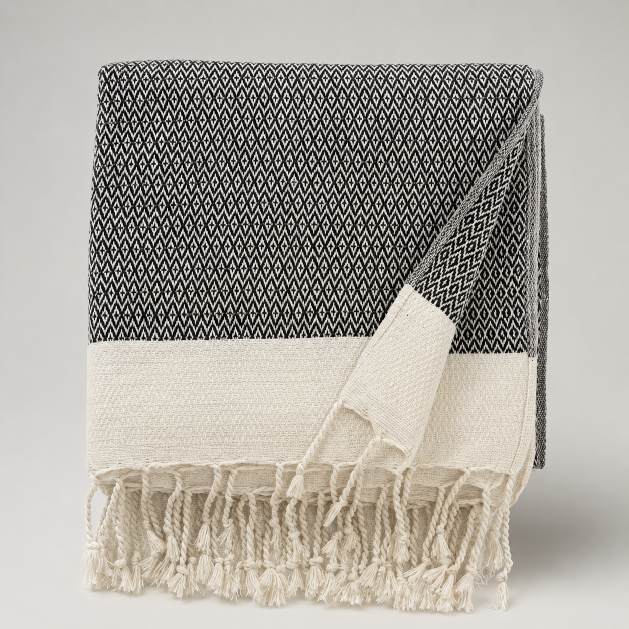 Gemütliche Strick-Kuscheldecke