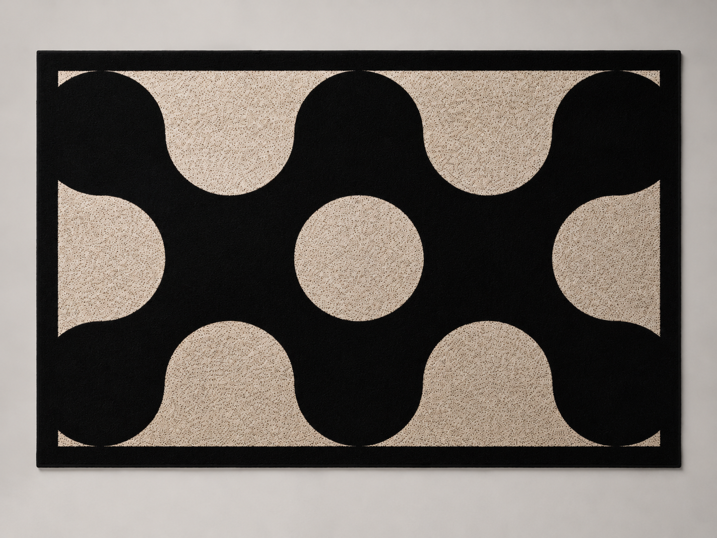 Moderner Geometrie-Teppich