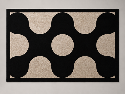 Moderner Geometrie-Teppich