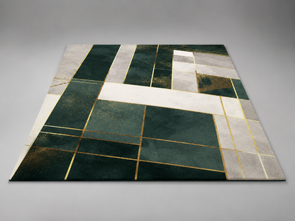 Übergroßer Geometrie-Flächenteppich