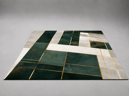 Übergroßer Geometrie-Flächenteppich