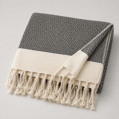 Gemütliche Strick-Kuscheldecke