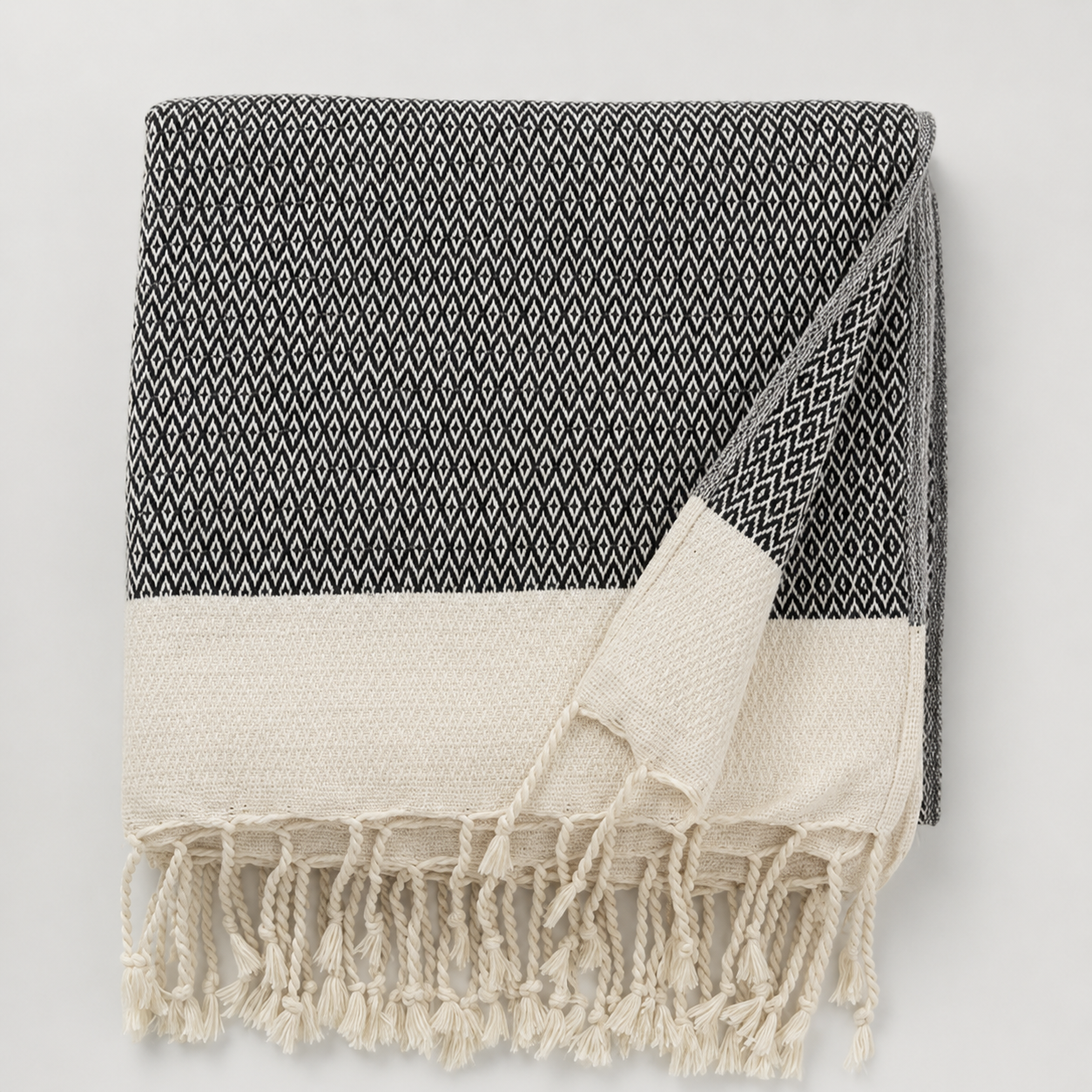 Gemütliche Strick-Kuscheldecke