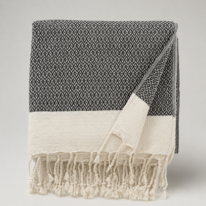 Gemütliche Strick-Kuscheldecke