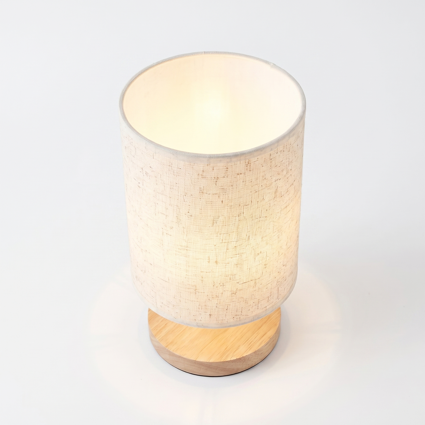 Holz USB Nachttischlampe - Vogelperspektive