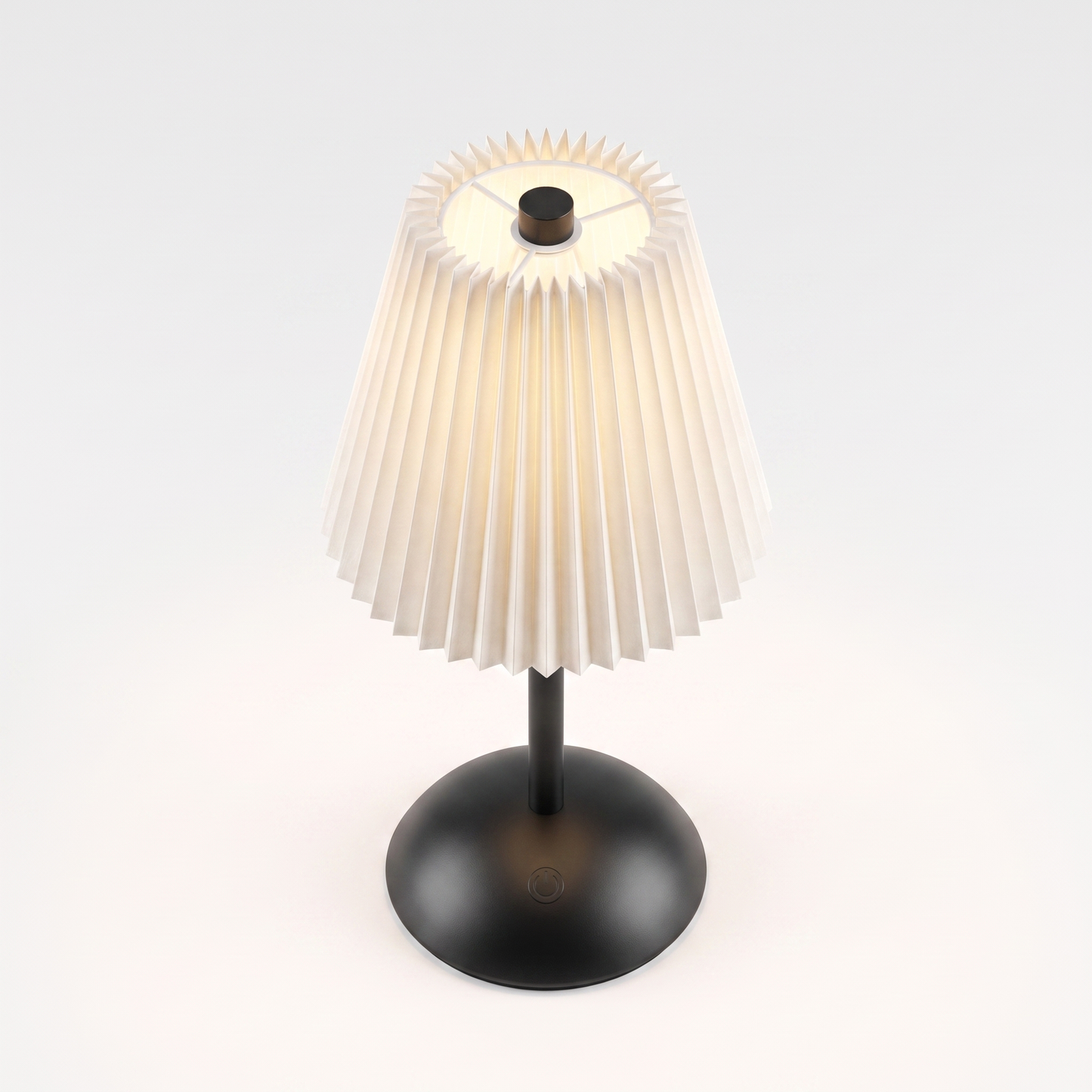 Dimmbare Plissee-Schreibtischlampe - Vogelperspektive