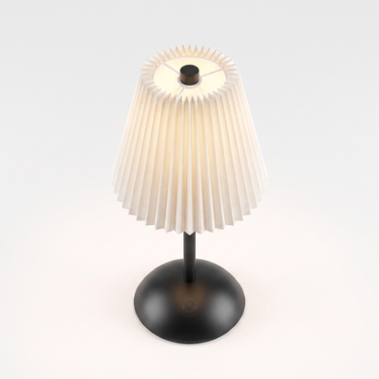 Dimmbare Plissee-Schreibtischlampe - Vogelperspektive